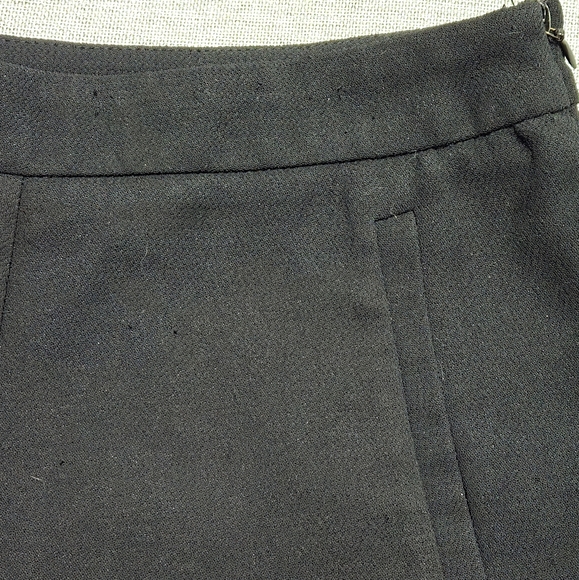 Topshop Black Cropped Wide-Leg Pants Culottes with High Waist Size 2 - Picture 14 of 14